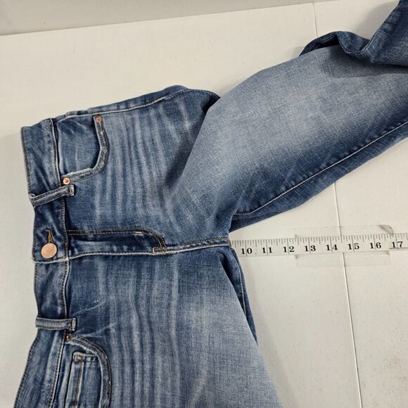 BKE Victoria universal fit mid rise bootcut jeans 28x29.5 blue denim 6299 - Picture 7 of 11